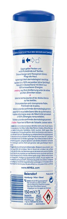 EAN 4006000092706 - NIVEA Black & White Invisible Clear Deo Spray Mujeres Desodorante en spray 150 ml 1 pieza(s) imagen 2