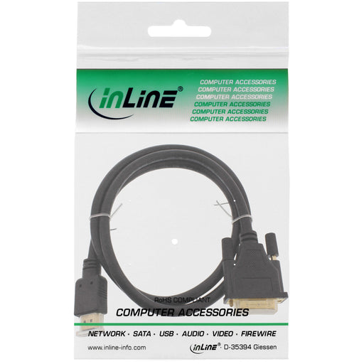 EAN 4043718097135 - InLine 17665P adaptador de cable de vídeo 5 m HDMI DVI-D Negro imagen 2