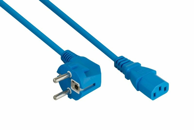 EAN 4066857002204 - Kabelmeister SK0130-B005 cable de transmisión Azul 0,5 m Enchufe tipo E+F C13 acoplador imagen 1
