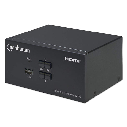 EAN 766623153522 - Manhattan 153522 interruptor KVM Negro imagen 1