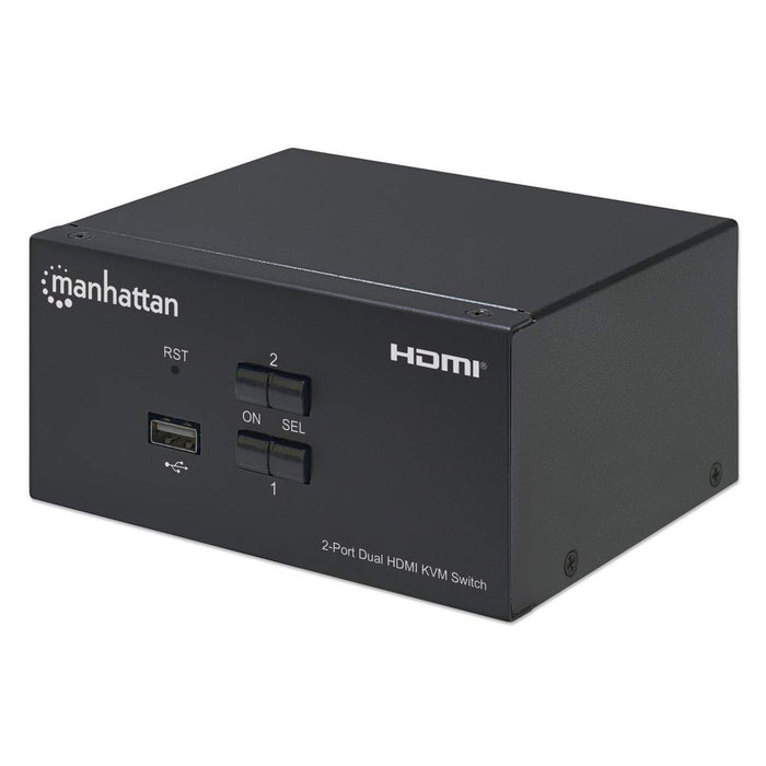 EAN 766623153522 - Manhattan 153522 interruptor KVM Negro imagen 1