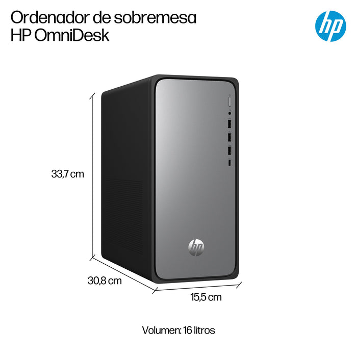 EAN 0199764264374 - HP OmniDesk Desktop M02-0015ns PC Intel® Core™ i5 i5-14400 16 GB DDR5-SDRAM 1 TB SSD FreeDOS Torre Plata imagen 5