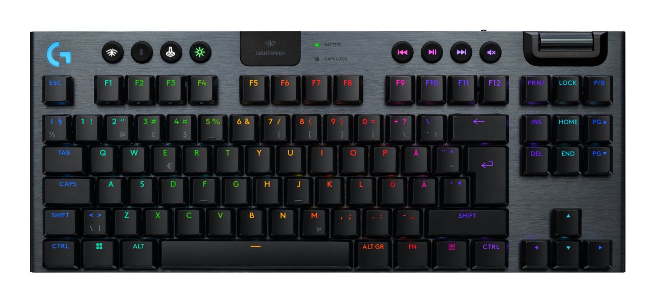 EAN 5099206121300 - Logitech G G915 X LIGHTSPEED teclado Juego USB + RF Wireless + Bluetooth QWERTY Nórdico Negro imagen 1