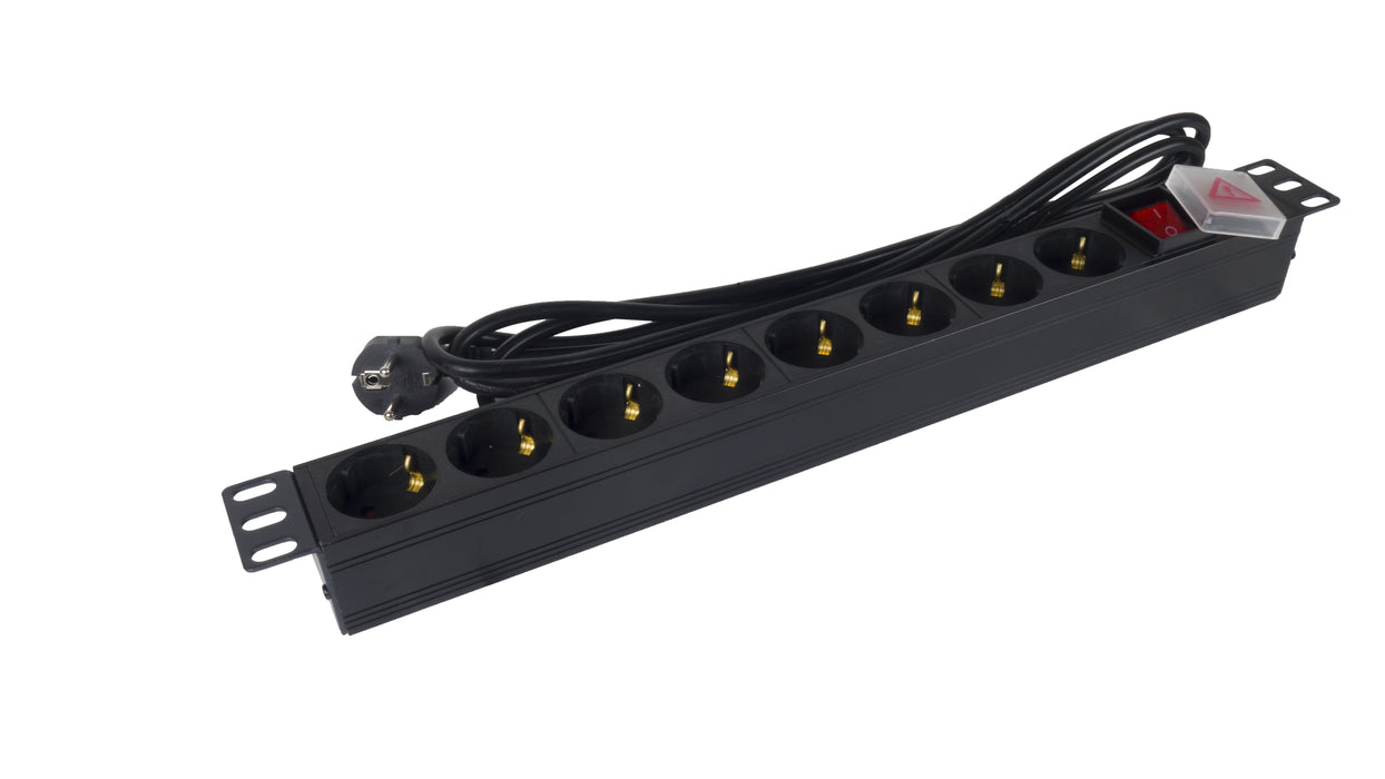 EAN 5605922051229 - Phasak BNS 1520 limitador de tensión Negro 8 salidas AC 250 V 2 m imagen 4