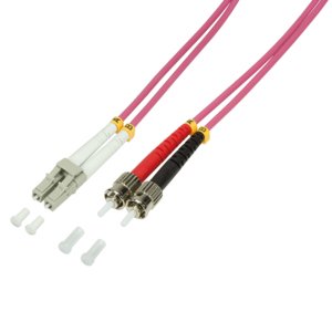 EAN 4052792017564 - LogiLink 1m LC-ST Cable de fibra óptica e InfiniBand Rosa imagen 1