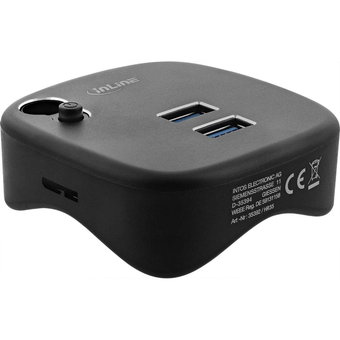 EAN 4043718271078 - InLine 35392 hub de interfaz USB 3.2 Gen 1 (3.1 Gen 1) Type-A 5000 Mbit/s Negro imagen 2