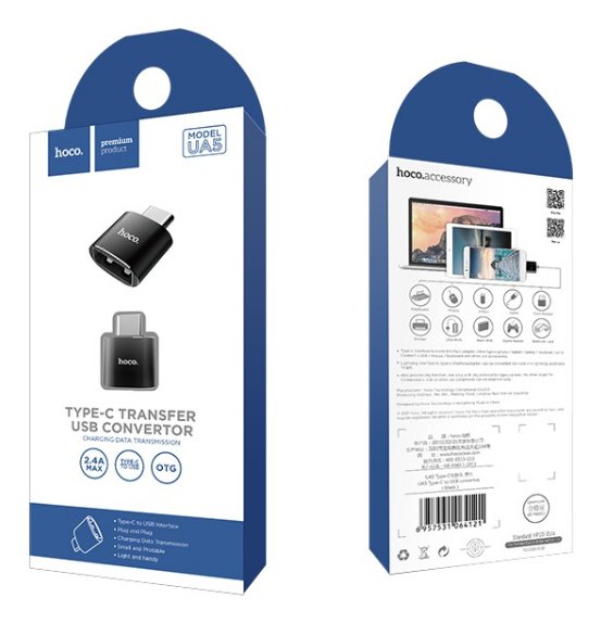 EAN 6957531064121 - Hoco UA5 USB C USB A Negro imagen 6