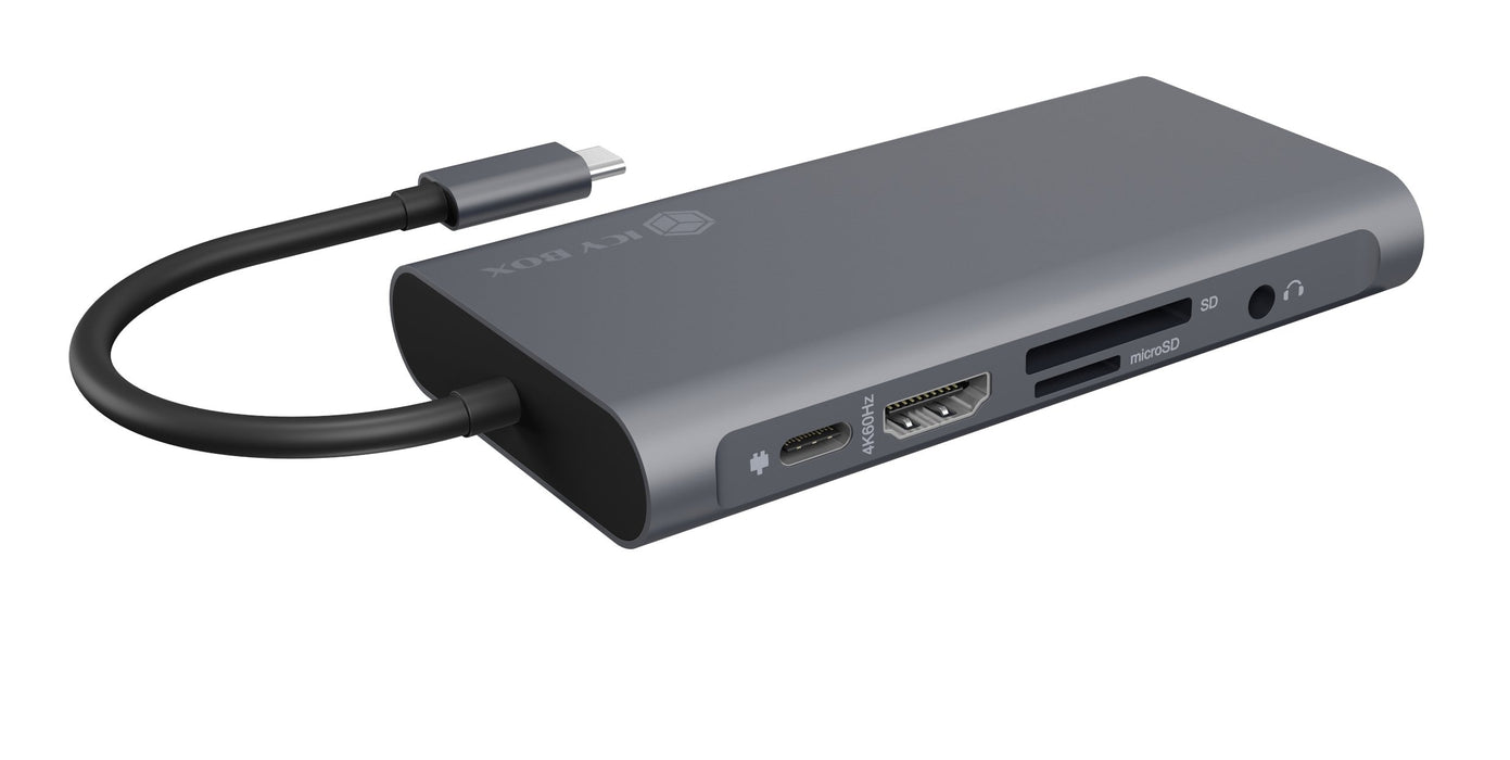 EAN 4250078168966 - ICY BOX IB-DK4040-CPD Alámbrico USB 3.2 Gen 1 (3.1 Gen 1) Type-C Antracita, Negro imagen 9