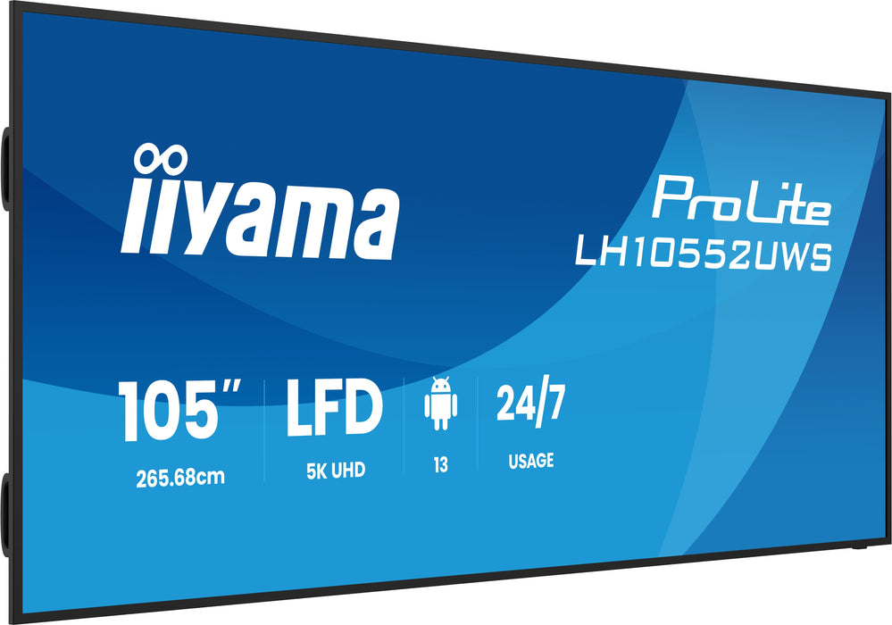 EAN 4948570128020 - iiyama LH10552UWS-B1AG pantalla de señalización Diseño de quiosco 2,66 m (104.6") Wifi 500 cd / m² UltraW imagen 6
