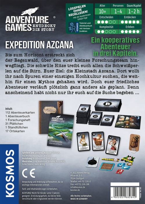 EAN 4002051682842 - Kosmos Adventure Games - Expedition Azcana Juego de mesa Viaje/aventura imagen 2
