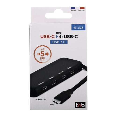 EAN 3303170117699 - T'nB TCHUB4USBC hub de interfaz USB Tipo C 5000 Mbit/s imagen 4