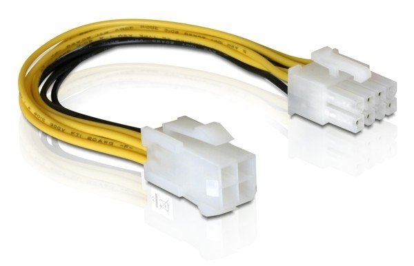 EAN 4016032174004 - DeLOCK Cable PCI Express Power 8pin EPS > 4pin ATX/P4 Multicolor 0,15 m imagen 1