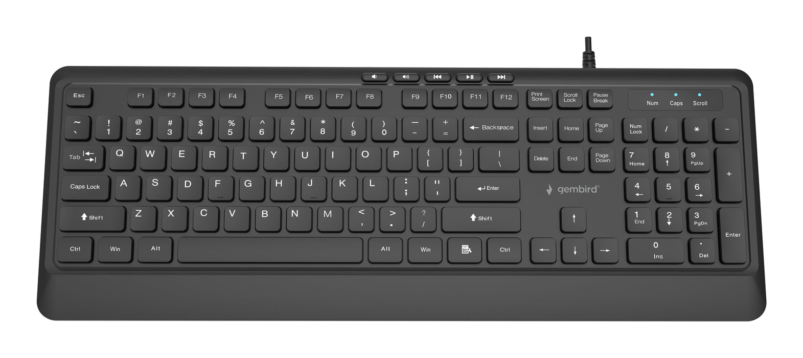 EAN 8716309136822 - Gembird KB-MCH-05 teclado Universal USB QWERTY Internacional de EE.UU. Negro imagen 2