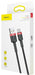 EAN 6953156278240 - Baseus Cafule cable USB 2 m USB A USB C Negro, Rojo imagen 6