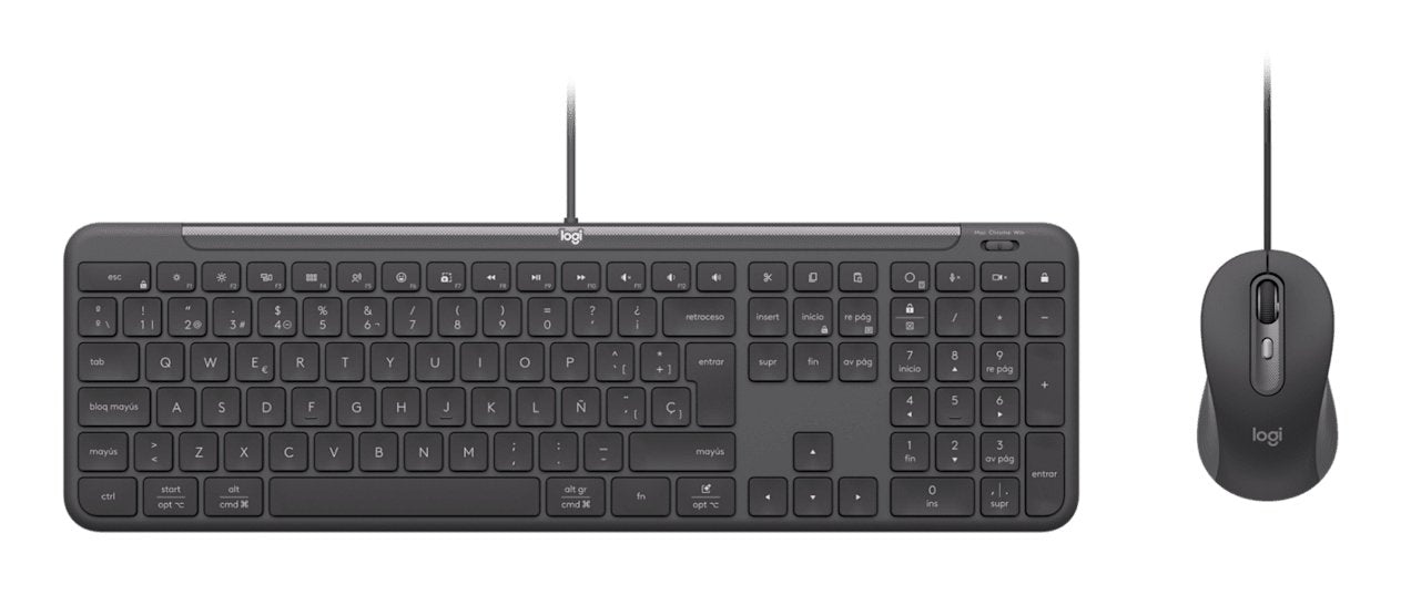EAN 5099206129610 - Logitech 920-013343 teclado Ratón incluido Hogar / Oficina USB QWERTZ Alemán Grafito imagen 1