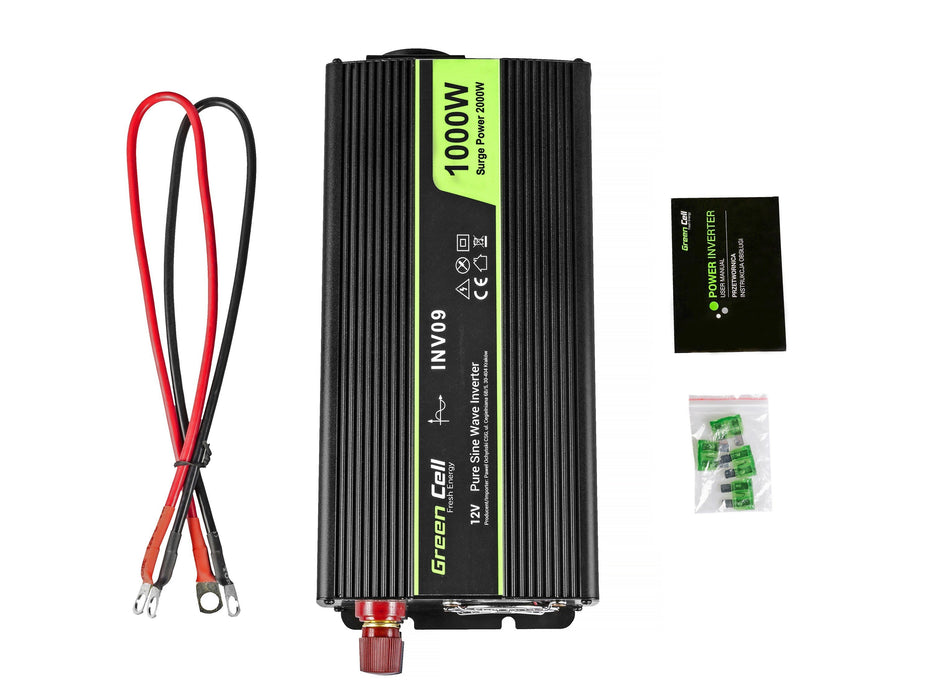 EAN 5902719427886 - Green Cell INV09 adaptador e inversor de corriente Auto 1000 W Negro imagen 5