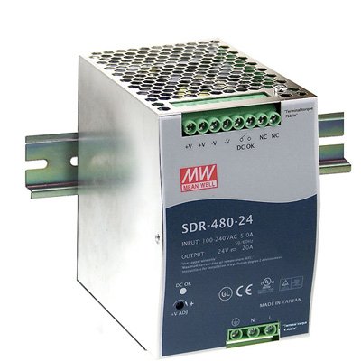 EAN 4021087017930 - MEAN WELL SDR-480-24 transformador de voltaje imagen 1