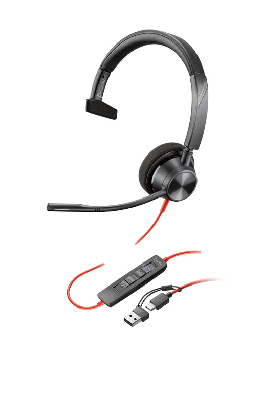 EAN 5715063734940 - HP Poly Blackwire 3310 Microsoft Teams Certified Headset +USB-C/A Adapter TAA Alámbrico Diadema Oficina/C imagen 1