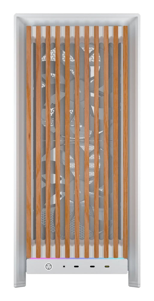EAN 840440424987 - Corsair FRAME 5000D WOOD RS Midi Tower Nuez, Blanco imagen 2