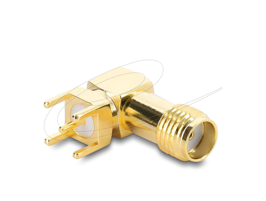 EAN 4043619674107 - DeLOCK 67410 cambiador de género para cable SMA Oro imagen 1