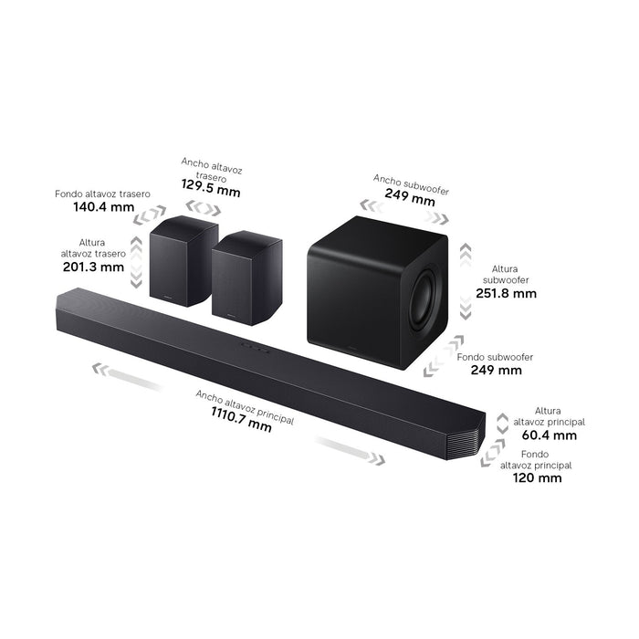 EAN 8806099014124 - Samsung HW-Q930H/XC altavoz soundbar Negro 9.1.4 canales 580 W imagen 11