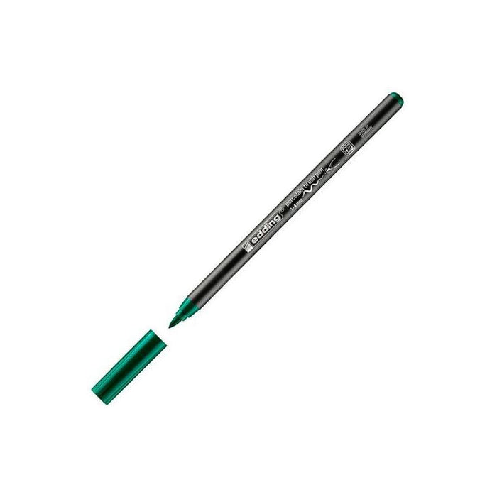 Edding Rotulador Para Porcelana 4200 Punta De Pincel Verde
