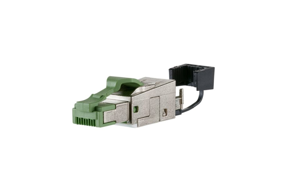 EAN 4250184189275 - METZ CONNECT 130E405032PE conector RJ-45 Verde, Plata imagen 1
