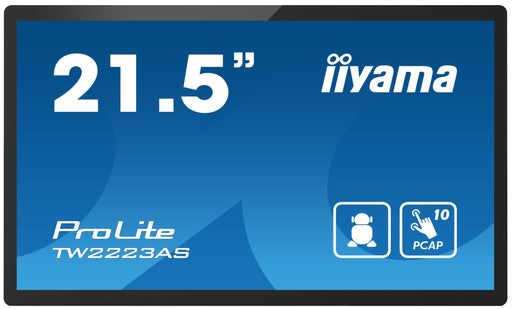 EAN 4948570124787 - iiyama TW2223AS-B2 pantalla para PC 54,6 cm (21.5") 1920 x 1080 Pixeles Full HD Pantalla táctil Negro imagen 2
