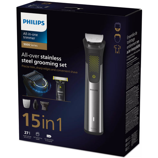EAN 8720689020480 - Philips MG9552/15 cortadora de pelo y maquinilla Negro, Metálico 27 Níquel-metal hidruro (NiMH) imagen 2