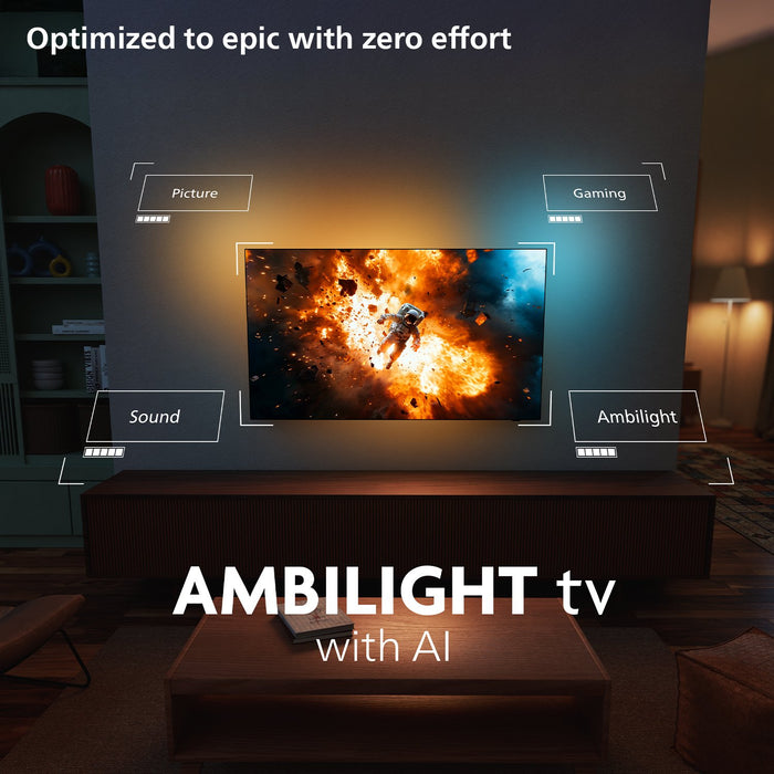 EAN 8718863046975 - Philips 77OLED910/12 Televisor 195,6 cm (77") 4K Ultra HD Smart TV Wifi Metálico imagen 5