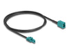 EAN 4043619901296 - DeLOCK 90129 cable coaxial 1 m Color aguamarina, Negro imagen 1