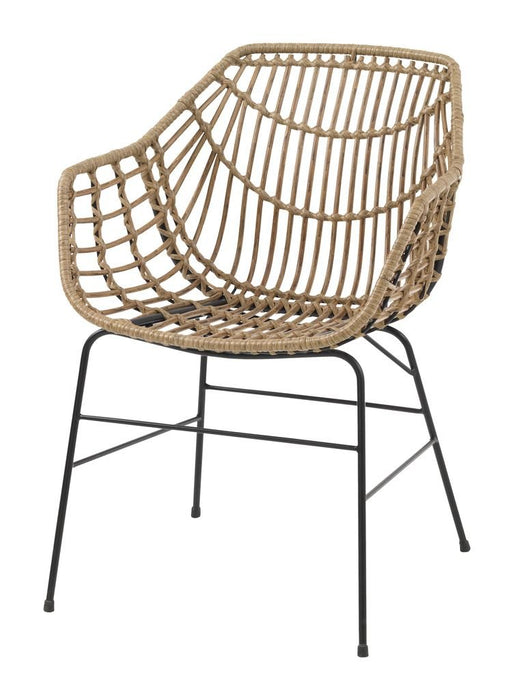 EAN 5712110030987 - Jysk Krzesło ILDERHUSE naturalny ( 2 sztuki) silla de jardín Salón Asiento duro Respaldo duro Polirratán  imagen 1