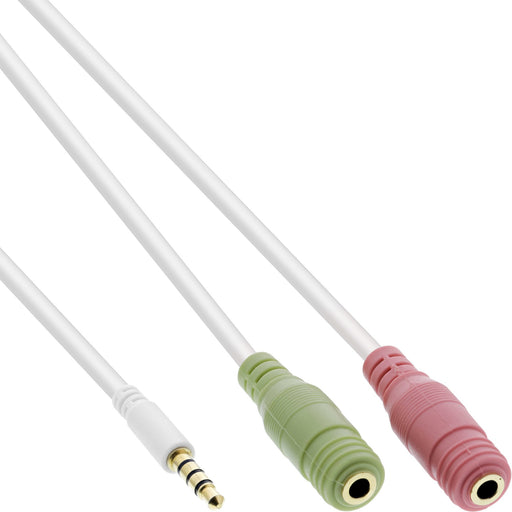 EAN 4043718264490 - InLine 99301W cable de audio 1 m 3,5mm 2 x 3.5mm Blanco imagen 1