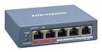 EAN 6941264052876 - Hikvision DS-3E1105P-EI switch Gestionado Fast Ethernet (10/100) Energía sobre Ethernet (PoE) Azul imagen 1