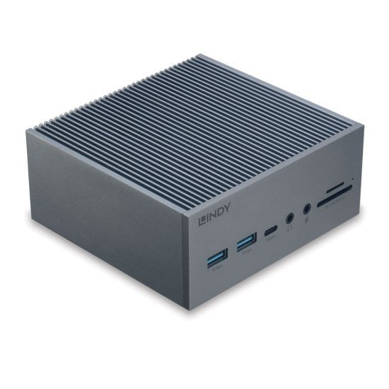 EAN 4002888433518 - Lindy 43351 base para portátil y replicador de puertos Acoplamiento USB 3.2 Gen 1 (3.1 Gen 1) Type-C Gris imagen 1