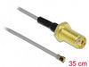 EAN 4043619903986 - DeLOCK 90398 cable coaxial 0,35 m SMA MHF Negro, Oro, Gris imagen 1