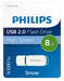 EAN 8719274667896 - Philips FM08FD70B unidad flash USB 8 GB USB tipo A 2.0 Turquesa, Blanco imagen 1