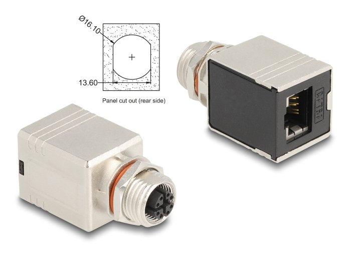 EAN 4043619600878 - DeLOCK 60087 cambiador de género para cable Negro, Metálico imagen 2