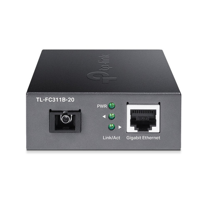 EAN 6935364010591 - TP-Link TL-FC311B-20 convertidor de medio 1000 Mbit/s Monomodo Negro imagen 2