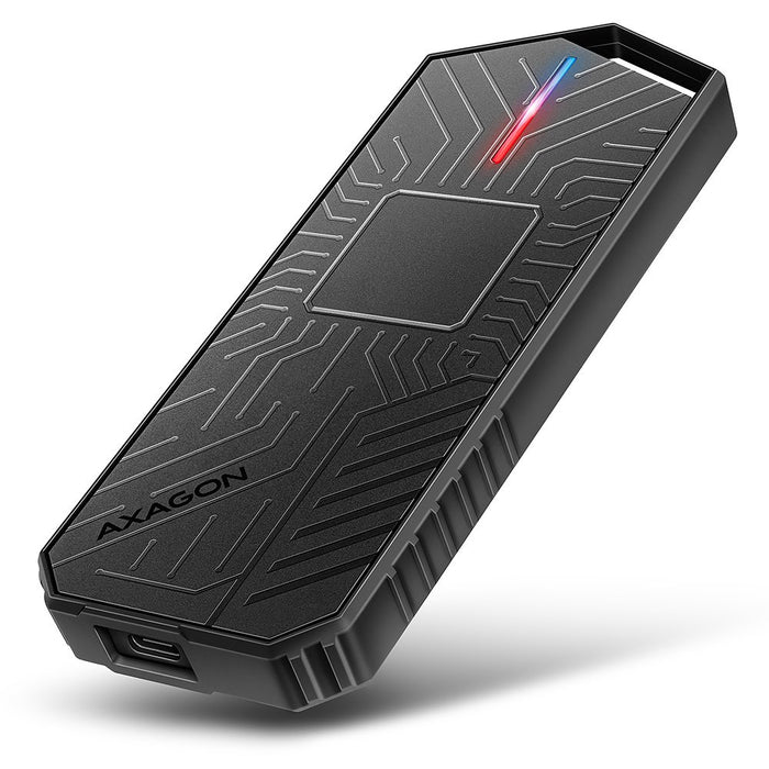 EAN 8595247908544 - Axagon EEM2-GAM, USB-C 10Gbps - NVMe & SATA SSD GAME M.2 box, bezšroubkový Caja externa para unidad de es imagen 1