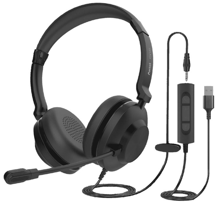 EAN 5901986764069 - Axtel AXH-ONEUCD-35 auricular y casco Auriculares Alámbrico Diadema Oficina/Centro de llamadas USB tipo A imagen 1