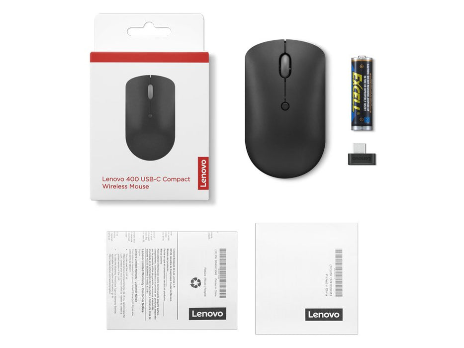 EAN 0195892016267 - Lenovo 400 ratón Oficina Ambidextro RF inalámbrico Óptico 2400 DPI imagen 7