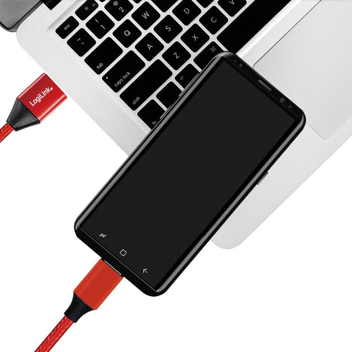 EAN 4052792052749 - LogiLink CU0147 cable USB USB 2.0 0,3 m USB A USB C Rojo imagen 5