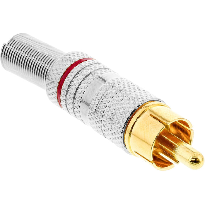 EAN 4043718092741 - InLine 99110O conector RCA Oro, Rojo, Plata imagen 1