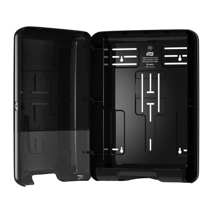 EAN 7322540349252 - Tork 553008 dispensador de toallas de papel Dispensador de toallas de papel en hojas Negro imagen 4