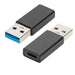 EAN 8054392619779 - Ewent EW9650 cambiador de género para cable USB Type-A USB Type-C Negro imagen 1