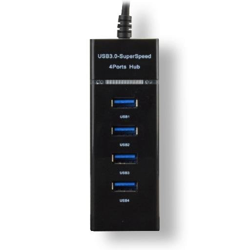 EAN 3700224763336 - MCL USB3C-H114 hub de interfaz USB 3.2 Gen 1 (3.1 Gen 1) Type-C 5000 Mbit/s Negro imagen 2