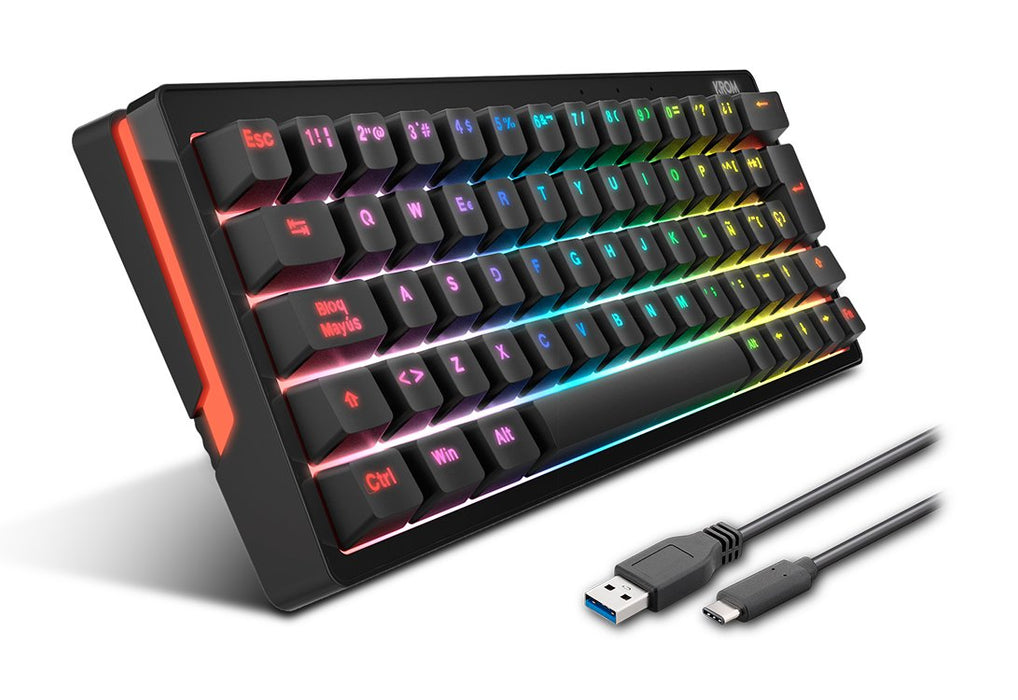 EAN 8436587974489 - Krom Kreator teclado Juego USB Negro imagen 2