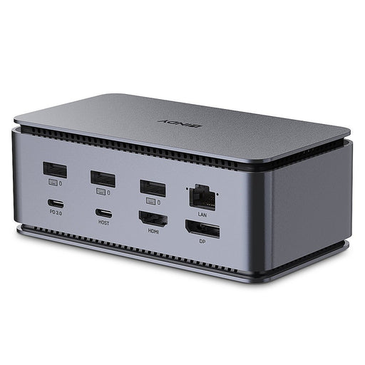 EAN 4002888433723 - Lindy 43372 base para portátil y replicador de puertos Acoplamiento USB4 Antracita imagen 2