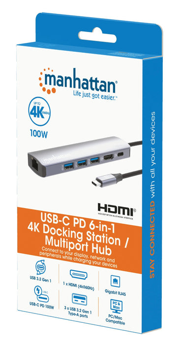 EAN 0766623153959 - Manhattan 153959 base para portátil y replicador de puertos Alámbrico USB 3.2 Gen 1 (3.1 Gen 1) Type-C Pl imagen 9